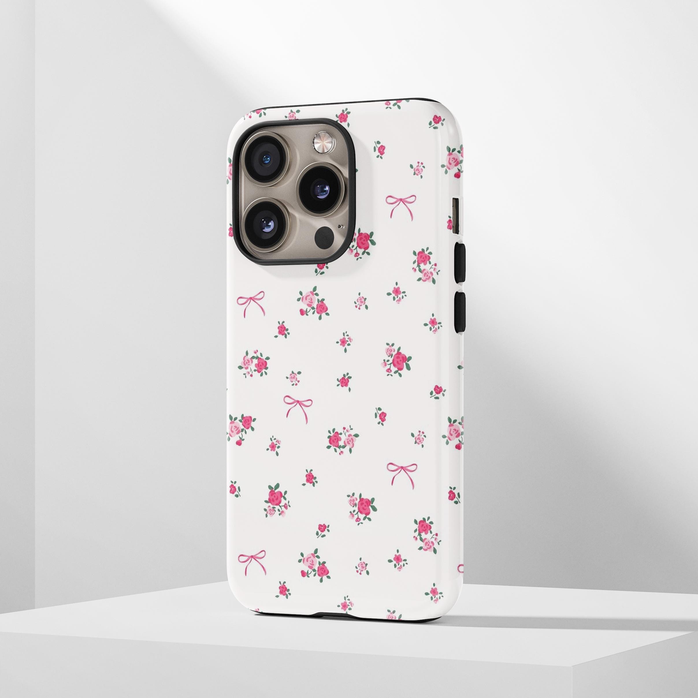 iPhone 17 pro max Casetify Pink Floral Phone Case - Pink Red Flower