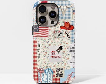 Western Rodeo Handyhülle Rodeo Cover für iPhone 17 16 15 14 13 12 Plus Pro Max, kompatibel mit Samsung S25 S24 S23 S22 Plus Ultra