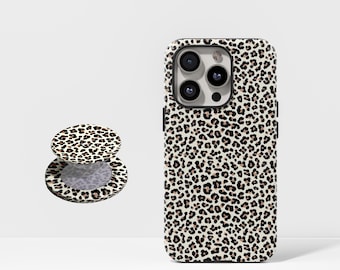 Funda para teléfono con estampado de leopardo, funda con estampado animal estético para iPhone 17/16/15/14/13/12/11+ Pro Max y Samsung S25/S24/S23/S22 Plus Ultra.