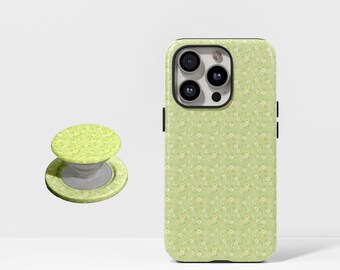 Green Plant Phone Case, Simple Country Style Protective Cover for iPhone 17 16 15 14 13 12 Pro Max, Samsung S25 S24 S23 S22 Ultra