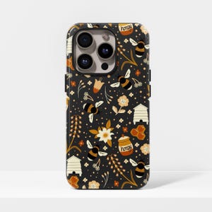 Bee Phone Case Honey Designer Bumblebee | with iPhone 17, 16, 15, 14, 13, 12, 11, Pro Max and Samsung Galaxy S23, S22, S21, S20 Ultra