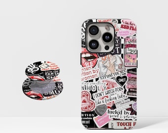 Étui pour téléphone Smut Girl Book, Dirty Book Club, cadeau pour petite amie, avec iPhone 17/16/15/14/13/12+ Pro Max, Samsung S25/S24/S23/S22 Plus Ultra.