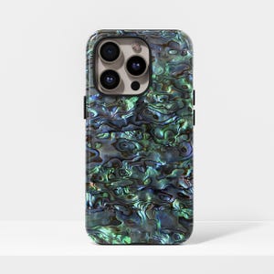 Abalone Shell  Natural Design, Sturdy Glossy Cover for iPhone 17, 16, 15, 14, 13, 12, 11, Pro Max, Samsung Galaxy S23, S22, S21, S20 Ultra