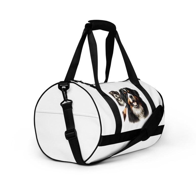 All-over print gym bag for Bernese Mountain Dog lovers