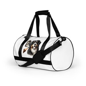 All-over print gym bag for Bernese Mountain Dog lovers