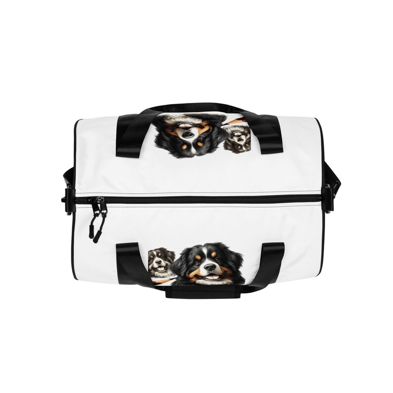 All-over print gym bag for Bernese Mountain Dog lovers