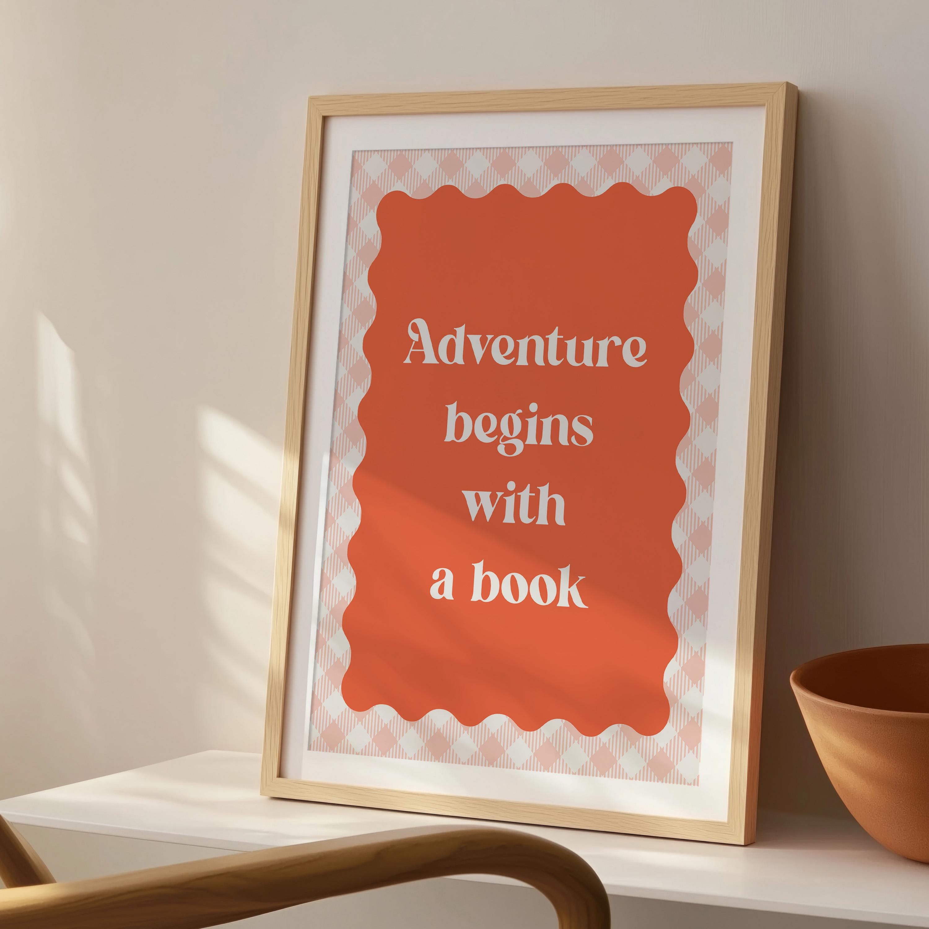 Kids Reading Wall Art Print for Book Nook Poster for Playroom Bookish ...