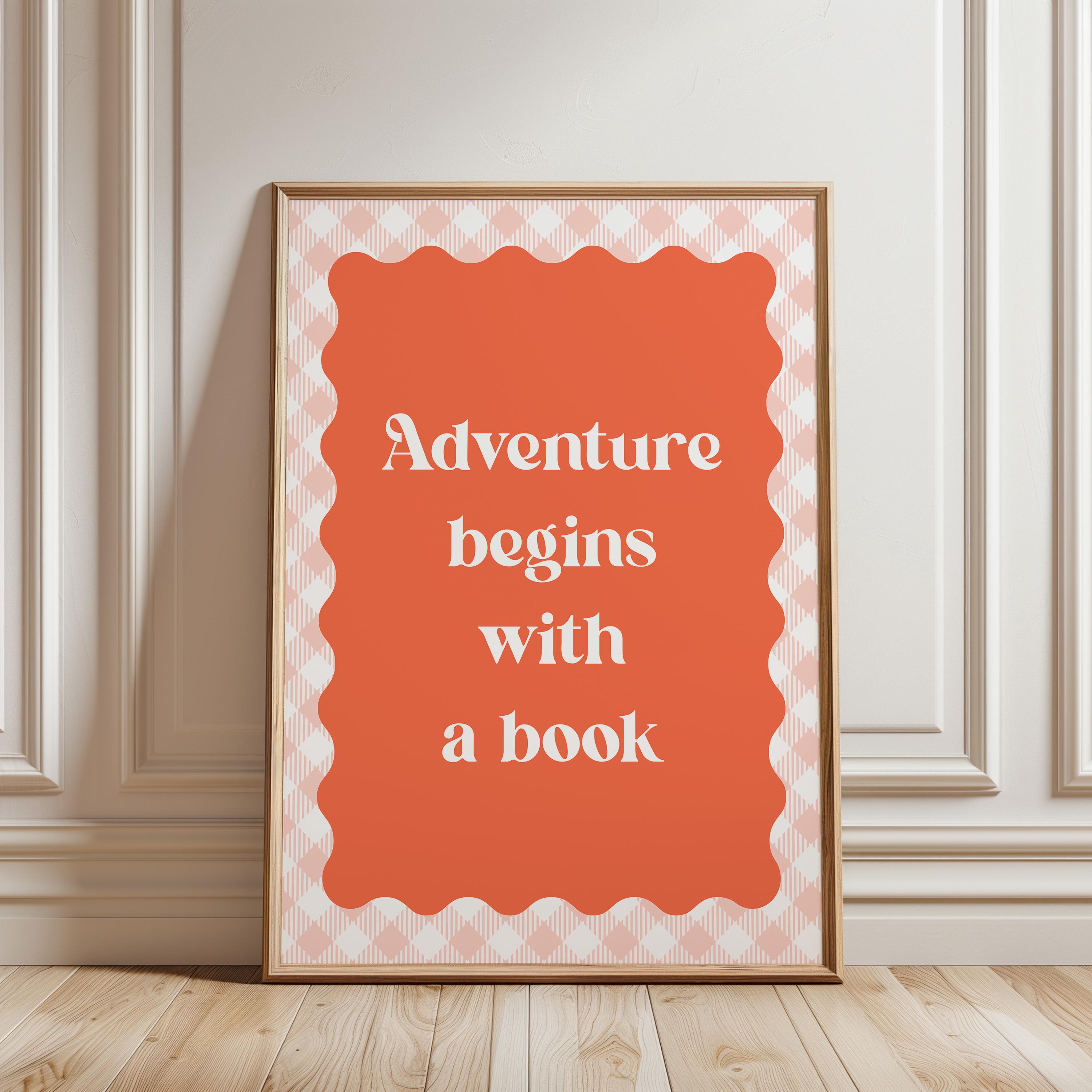 Kids Reading Wall Art Print for Book Nook Poster for Playroom Bookish ...