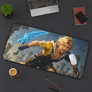 Tidus Gaming Desk Mat: Final Fantasy X Large Mousepad