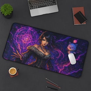 Lulu, alfombrilla de escritorio para juegos, diseño de Final Fantasy X, tapete para TCG, regalo para fans de FFX, alfombrilla grande para ratón, tapete para tarjetas de juego