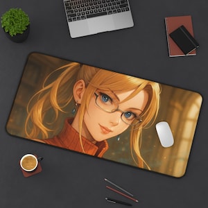 Quistis, alfombrilla de escritorio para juegos, diseño de Final Fantasy 8, tapete para TCG, regalo para fans de FFVIII, alfombrilla grande para ratón, tapete para cartas de juego