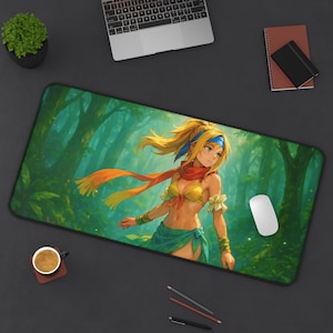 リュック、ゲーミングデスクマット、ファイナルファンタジーX-2デザイン、TCG用プレイマット、FFX-2ファンギフト、大型マウスパッド、ゲームカードマット