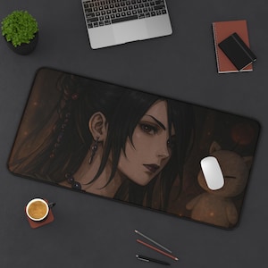 Lulu, alfombrilla de escritorio para juegos, diseño de Final Fantasy X, tapete para TCG, regalo para fans de FFX, alfombrilla grande para ratón, tapete para tarjetas de juego