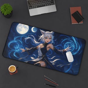 Y'shtola, tapete de escritorio para juegos, diseño de Final Fantasy XIV, tapete para TCG, regalo para fans de FFXIV, alfombrilla grande para ratón, tapete para tarjetas de juego