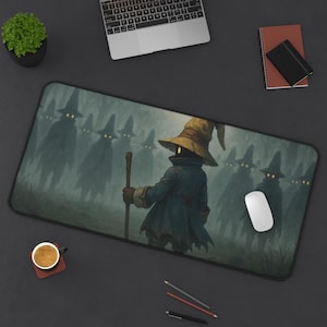 Vivi, alfombrilla de escritorio para juegos, diseño de Final Fantasy 9, tapete para TCG, regalo para fans de FFIX, alfombrilla grande para ratón, tapete para tarjetas de juego