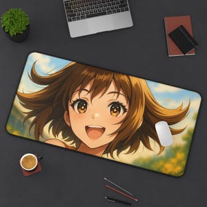 Selphie, alfombrilla de escritorio para juegos, diseño de Final Fantasy 8, tapete para TCG, regalo para fans de FFVIII, alfombrilla grande para ratón, tapete para tarjetas de juego