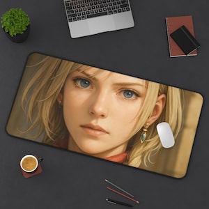Ashe, tapete de escritorio para juegos, diseño de Final Fantasy 12, tapete para TCG, regalo para fans de FFXII, alfombrilla grande para ratón, tapete para tarjetas de juego