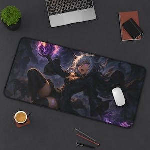 Y'shtola, tapis de bureau de jeu, design Final Fantasy XIV, tapis de jeu pour JCC, cadeau de fan FFXIV, grand tapis de souris, tapis de cartes de jeu
