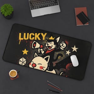ケット・シー、ゲーミングデスクマット、ファイナルファンタジー7デザイン、TCG用プレイマット、FFVIIファンギフト、大型マウスパッド、ゲームカードマット
