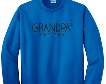 Custom grandpa dad pullover sweatshirt, Fatherhood tops , dad to be gift , present for dad , cute dad shirts, matching mom and dad tee