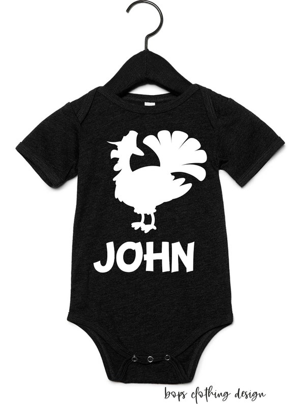 Thanksgiving baby clothing / Boys turkey shirt / personalized name shirt / thanksgiving bodysuit for boys / one-piece baby shirt / new born