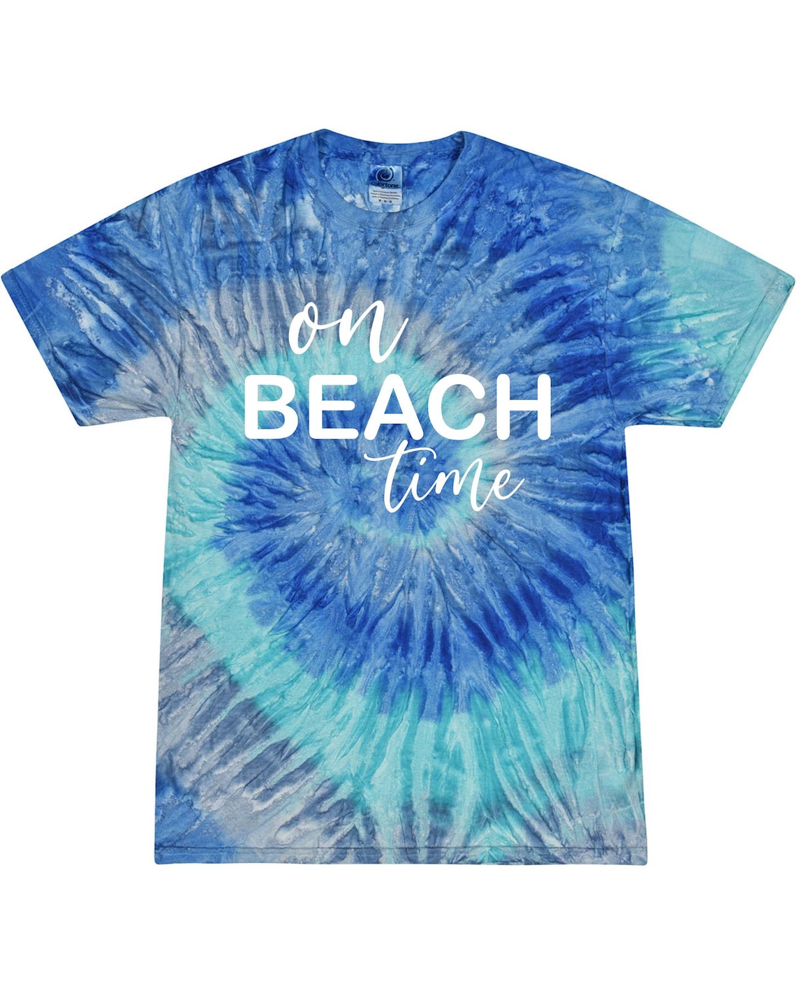 Beach Themed Tie Dye Tshirt Bright Summer Shirts Summer Etsy UK