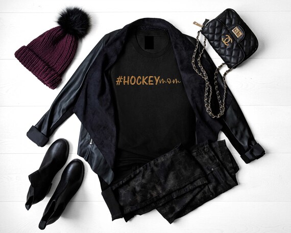 Cute hockey mom shirt - #hockey shirts - hastag t-shirt - field hockey tops - hockey mom - motherhood shirts - gift for mom - custom shirt