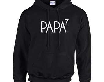 Papa hoodie, papa of 5, 6, 7  sweatshirt , grandfather gift , personalized grandpa sweatshirt, hooded sweatshirts for papa , nana gifts