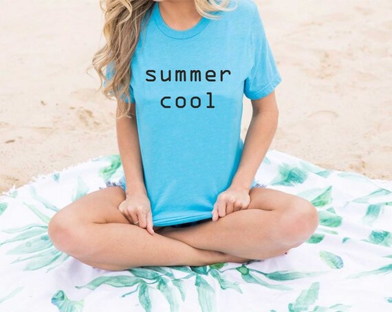 Summer Cool unisex t-shirt, funny beach shirts, nerd t-shirt, throwback shirts for women , hippy t-shirt, ladies cute unisex tees tops