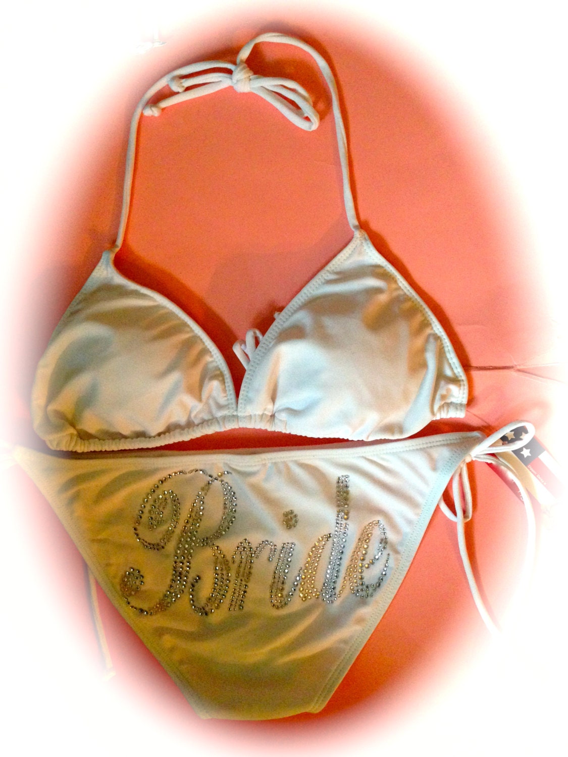 Bride Rhinestone swim / Bride to be bling bikini / bridesmaid bikini