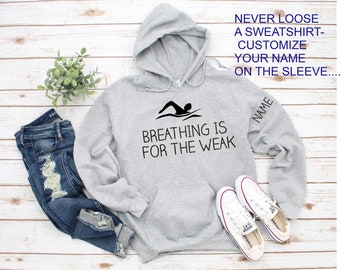 Breathing Is For The Weak T-Shirt Swimmer Gift Swimming Pool Breathing Is For The Weak T-Shirt Swimmer Gift Swimming Pool