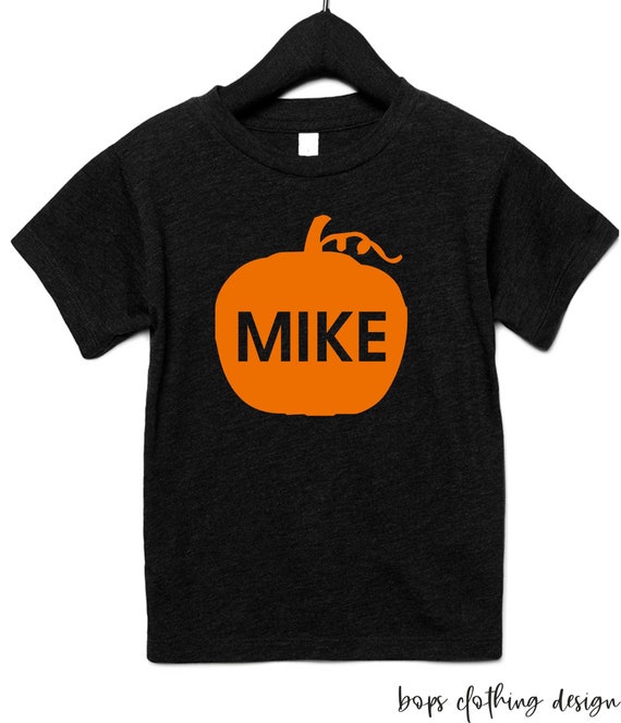 Boys pumpkin shirt with name / Fall Tshirts / Shirts for boys / youth shirts / photo prop t-shirt / Pumpkin Shirt / Custom Shirts for boys