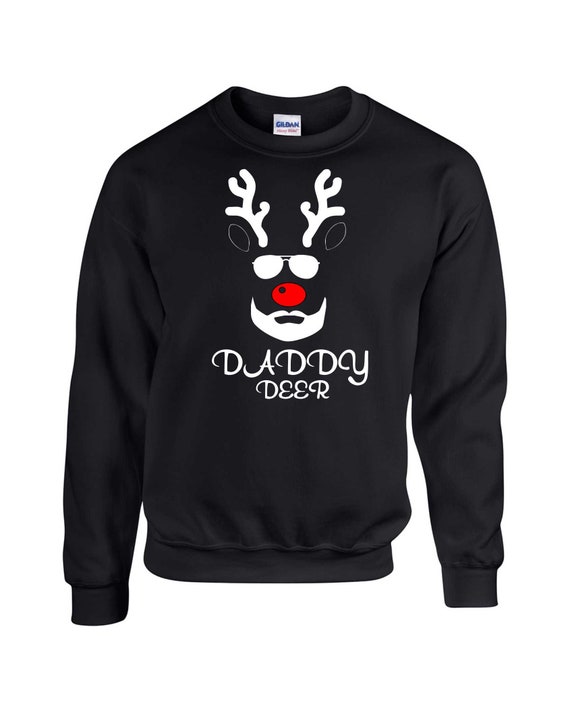 Funny beard sweatshirt / Mens Christmas sweatshirt / Daddy deer sweater / ugly Christmas shirts / holiday sweatshirt / xmas sweaters for men