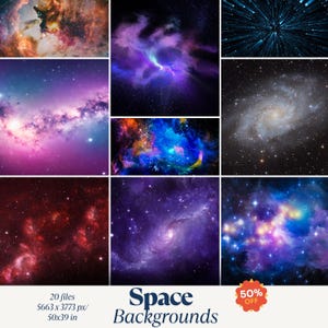 Galaxy Space Wallpaper, Real Astrophotography Nebula Background, Cosmic Desktop Wallpaper, Outer Space Decor, Digital Download