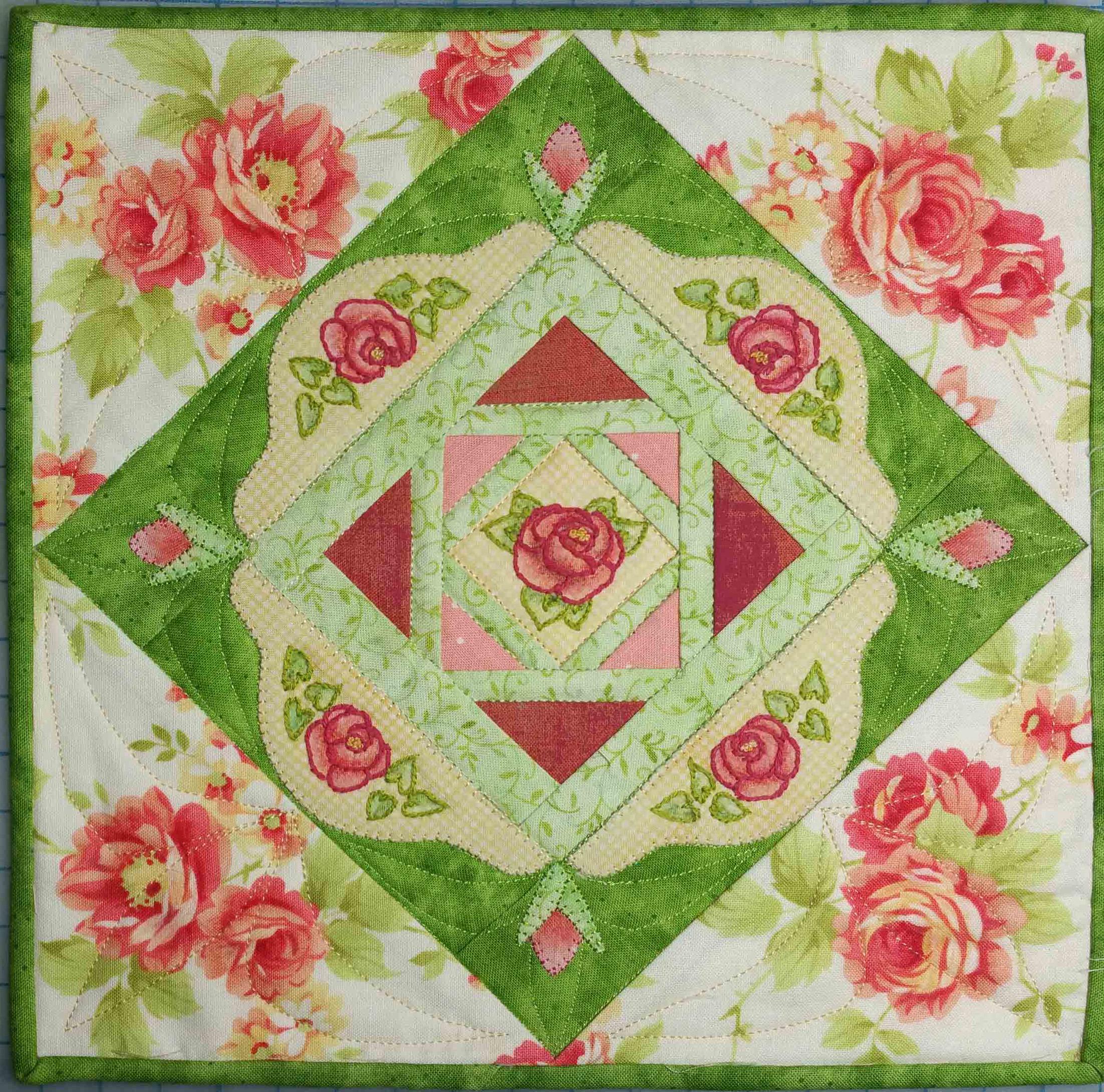 ローズガーデン　ハンドメイド ローズガーデン 9インチ四方 - Etsy 日本