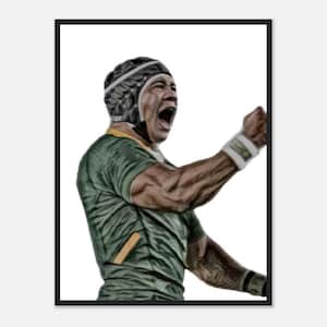 Cheslin Kolbe Print, South Africa Rugby Print, Springbok Rugby Print, Rugby Poster, Popular Print A1/A2/A3/A4/A5