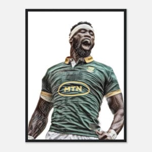 Siya Kolisi Print, South Africa Rugby Print, Springbok Rugby Print, Rugby Poster, Popular Print A1/A2/A3/A4/A5