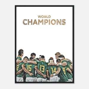 South Africa Rugby World Champions Print, Springbok Rugby Print, Rugby Poster, Popular Print A1/A2/A3/A4/A5