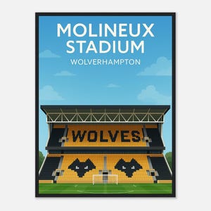 Molineux Stadion Druck, Wölfe Druck, FußballStadion Drucke, Fußball Kunst, Fußball Geschenk, beliebter Druck A1 / A2 / A3/A4 / A5