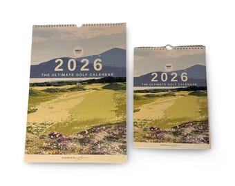 The Ultimate Golf Calendar 2026: Golf Wall Calendar, Golfer’s Paradise, 12 Iconic Golf Courses, Golf Gift,Vector Course Art, Gift for Golfer