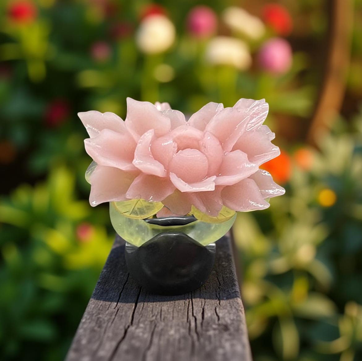 翡翠彫刻の花 - Etsy 日本