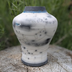 Raku Fired Ceramic l Decorative Pottery l Art Piece l  Sculptural Ceramics l Porous Clay l Japanese Fired Raku l Ceramic Art l Display Raku