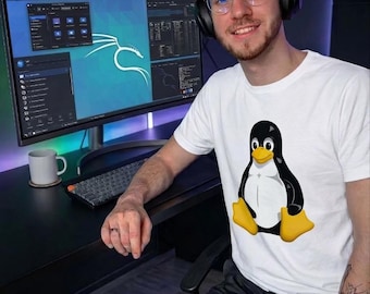 Camiseta gráfica Tux Penguin / Camiseta con la mascota de Linux