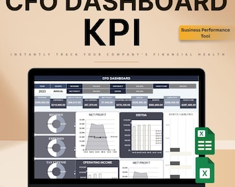 CFO Excel Dashboard: Financial KPI Tracker for Excel & Google Sheets