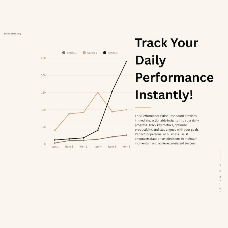 Daily Performance Dashboard: Goal & Habit Tracker Excel Template ...
