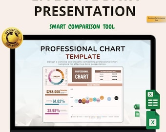 Professionelle Diagramm-Vorlage: Excel & Google Sheets (Digitaler Download, PDF-Anleitung)