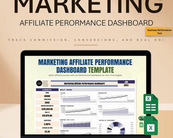 Affiliate Marketing Performance Dashboard: Excel & Google Sheets KPI Tracker