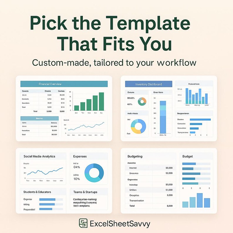 Custom Spreadsheet Template Excel & Google Sheets | Made-to-order ...