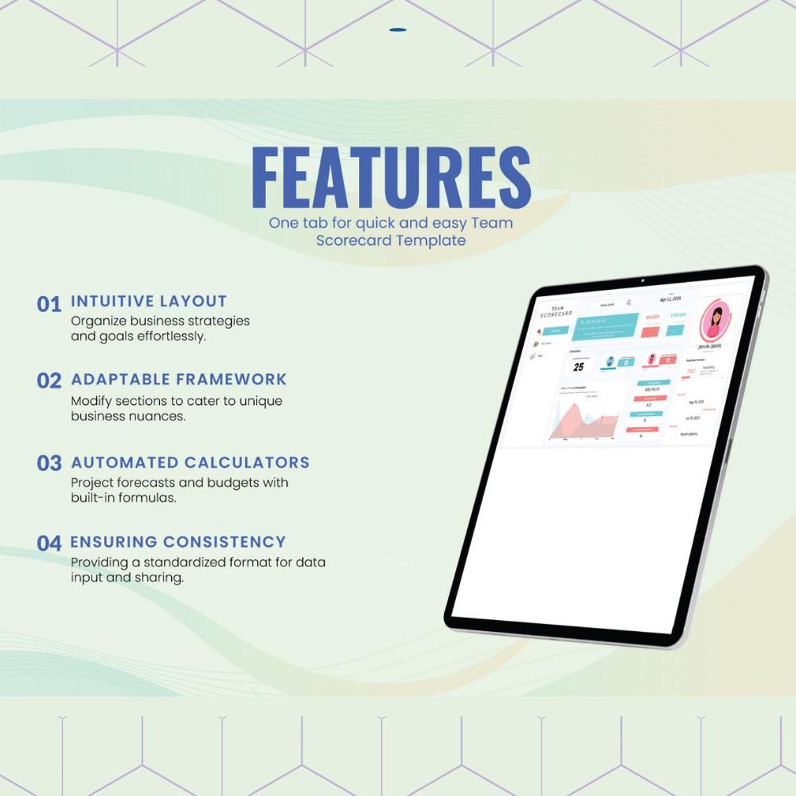 Team Scorecard Excel & Google Sheets: Employee KPI Dashboard and ...