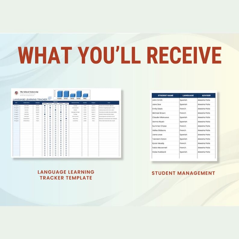Language Learning Tracker Excel & Google Sheets: Track Study Progress ...